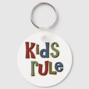 Kids Rule Key Ring