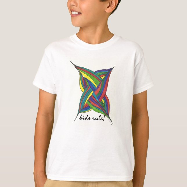 Kids Rule T-shirt for boys (Front)