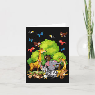Kids Safari Animal Lovers Tank Top  Card