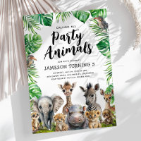 Kids Safari Party Animals Birthday