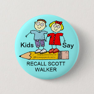 KIDS SAY RECALL SCOTT WALKER 6 CM ROUND BADGE