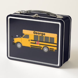 Kid's School Bus Lunchboxes Lunch Boxes