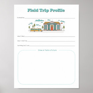 Kids School Field Trip Profile Download Printable Poster