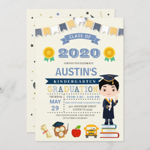 Kids School Graduation Announcement Invitation