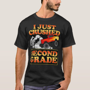 Kids School Monster Truck I Just Crushed Second 2n T-Shirt