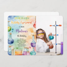 Kids Science Birthday Party Photo
