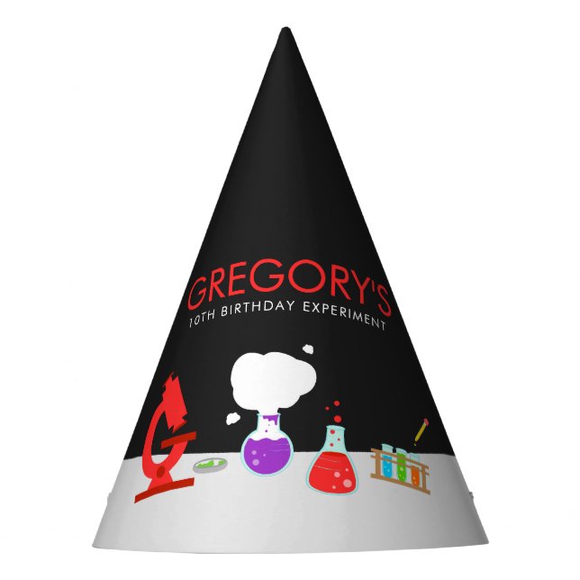 Kids Science Party Hat (Front)