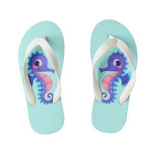 Kids Seahorse Flip Flops