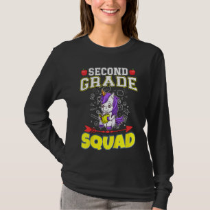 Kids Second Grade Squad Elementary Primary School T-Shirt