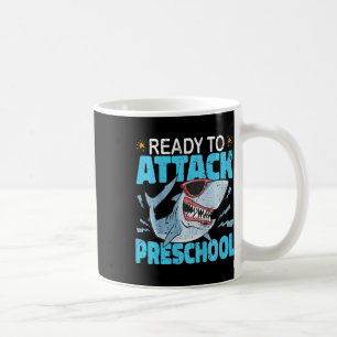 Kids Shark Ready To Attack Preschool Kids First Da Coffee Mug