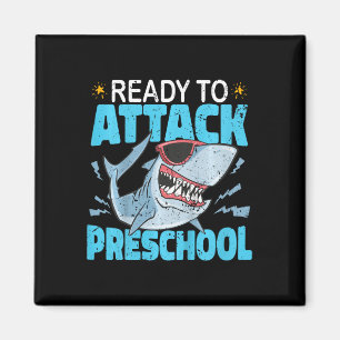 Kids Shark Ready To Attack Preschool Kids First Da Magnet