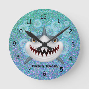 Kid's Shark Wall Clock