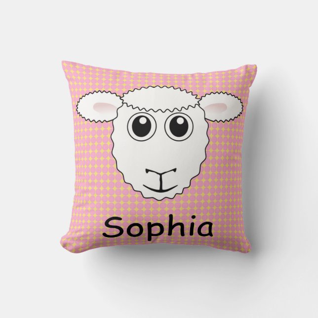 Kids Sheep Lamb Pillow (Front)