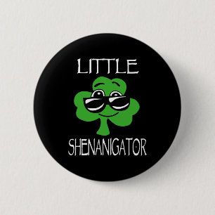 Kids Shenanigator St Patricks Day Shenanigans Boys 6 Cm Round Badge