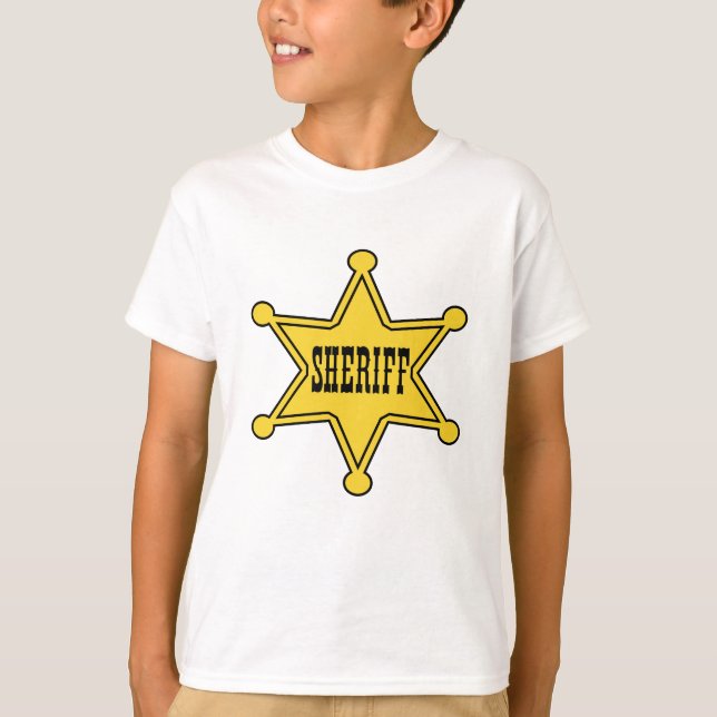 Kids Sheriff Badge Tee (Front)