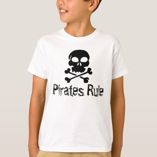 Kids Shirt Pirates Rule (Front)