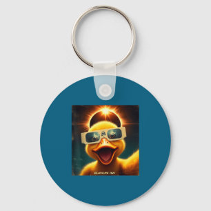 Kids Shirt Selfie Duck Womens Mens Solar Key Ring