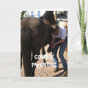 Kids' Shoes - Cowboy Parenting Card