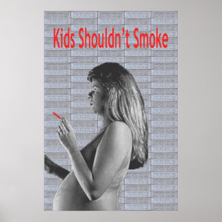 Kids Shouldn't Smoke Poster