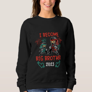 Kids Siblings Big Brother ninja Sweatshirt