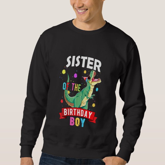 Kids Sister Of The Dinosaur Rawr Boy Women Matchin Sweatshirt (Front)