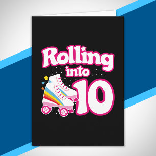 Kids Skate Party - 10th Birthday - Roller Skating Card