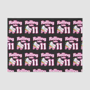 Kids Skate Party - 11th Birthday - Roller Skating Tissue Paper