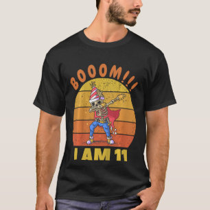 Kids Skeleton Dabbing Birthday 11 Years Old Birthd T-Shirt