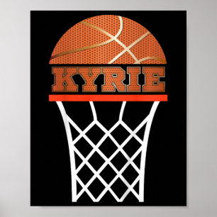 Kids Sketll Apparels Boy Custom Name Kyrie Poster