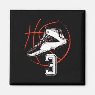 Kids Sketll Shoes Sports 3rd Birthday Party Gift 3 Magnet
