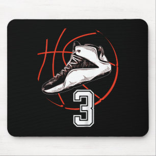 Kids Sketll Shoes Sports 3rd Birthday Party Gift 3 Mouse Pad