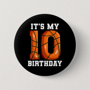 Kids Sketll Themed Birthday Party 10th Birthday Sk 6 Cm Round Badge