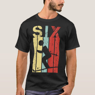 Kids Skiing 6 Birthday Boy Girl Ski 6 Year Old T-Shirt