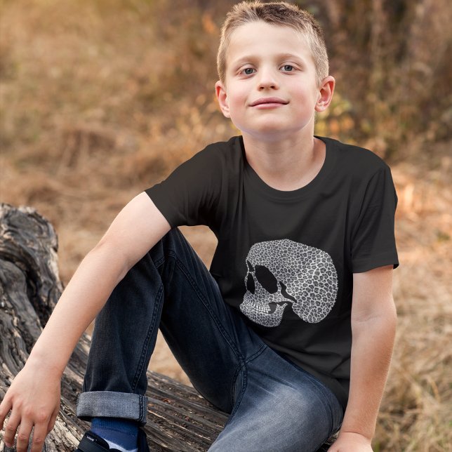 Kids Skull Shirt - Intricate Abstract Skull Design (Creator Uploaded)