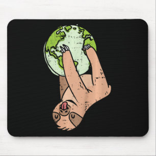 Kids Sloth Hanging Earth Day Environmental Animal Mouse Pad