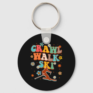 Kids Snow Skiing Lover Winter Sport Key Ring