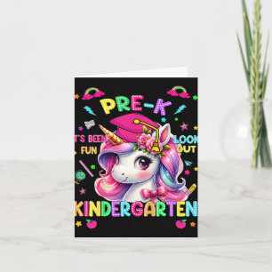 Kids So Long Prek Pre-k Graduation Graduate Unicor Card