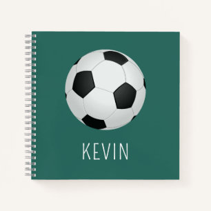 Kids Soccer Ball Boys School Notebook