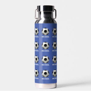 Kid's Soccer Ball Custom Name Water Bottle