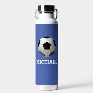 Kid's Soccer Ball Custom Name  Water Bottle
