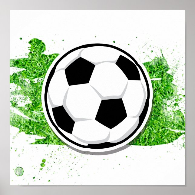 Kids Soccer Ball Little League Coaches Gift Poster (Front)