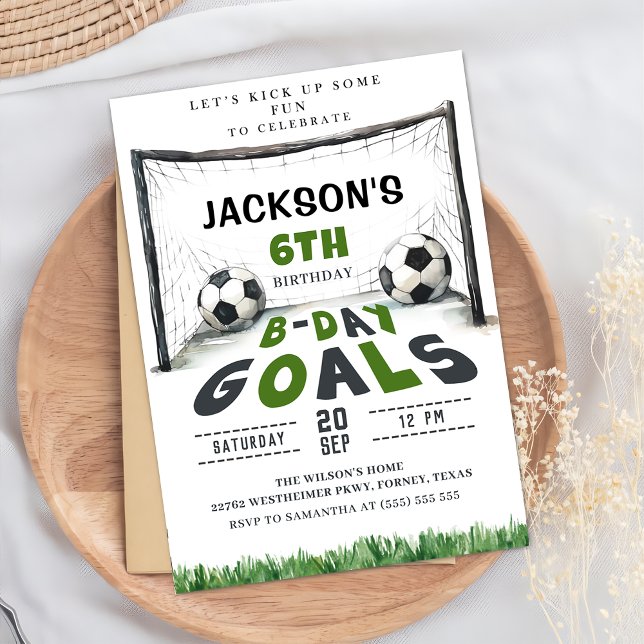 Kids Soccer Birthday Invitation  (Creator Uploaded)