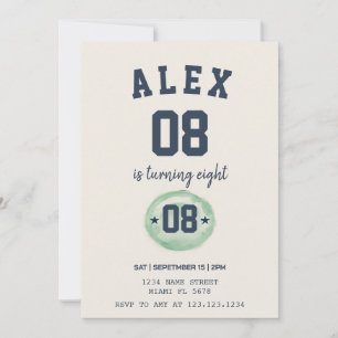 Kids Soccer Birthday Invitation
