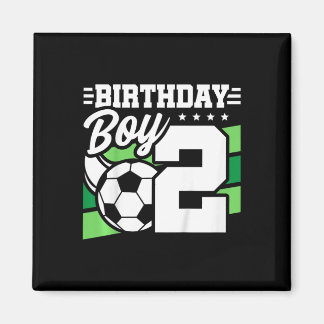 Kids Soccer Birthday Party - 2 Year Old Boy - 2nd  Magnet