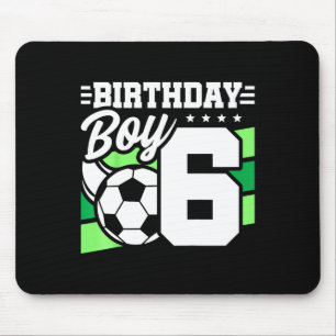 Kids Soccer Birthday Party - 6 Year Old Boy - 6th  Mouse Pad