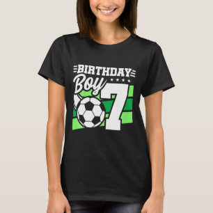 Kids Soccer Birthday Party - 7 Year Old Boy - 7th T-Shirt