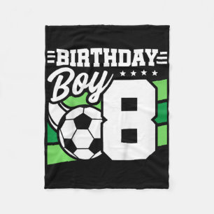 Kids Soccer Birthday Party - 8 Year Old Boy - 8th Fleece Blanket