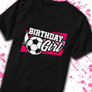 Kids Soccer Birthday Party Birthday Girl T-Shirt