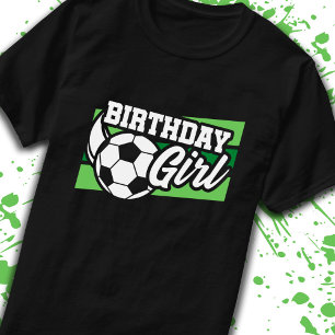 Kids Soccer Birthday Party Birthday Girl T-Shirt