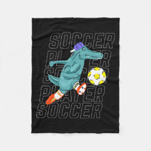 Kids Soccer Jersey T Shirt Fleece Blanket